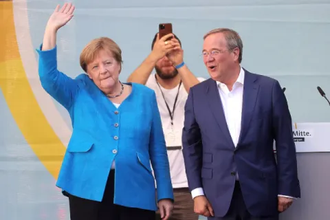 Angela Merkel i Armin Laschet