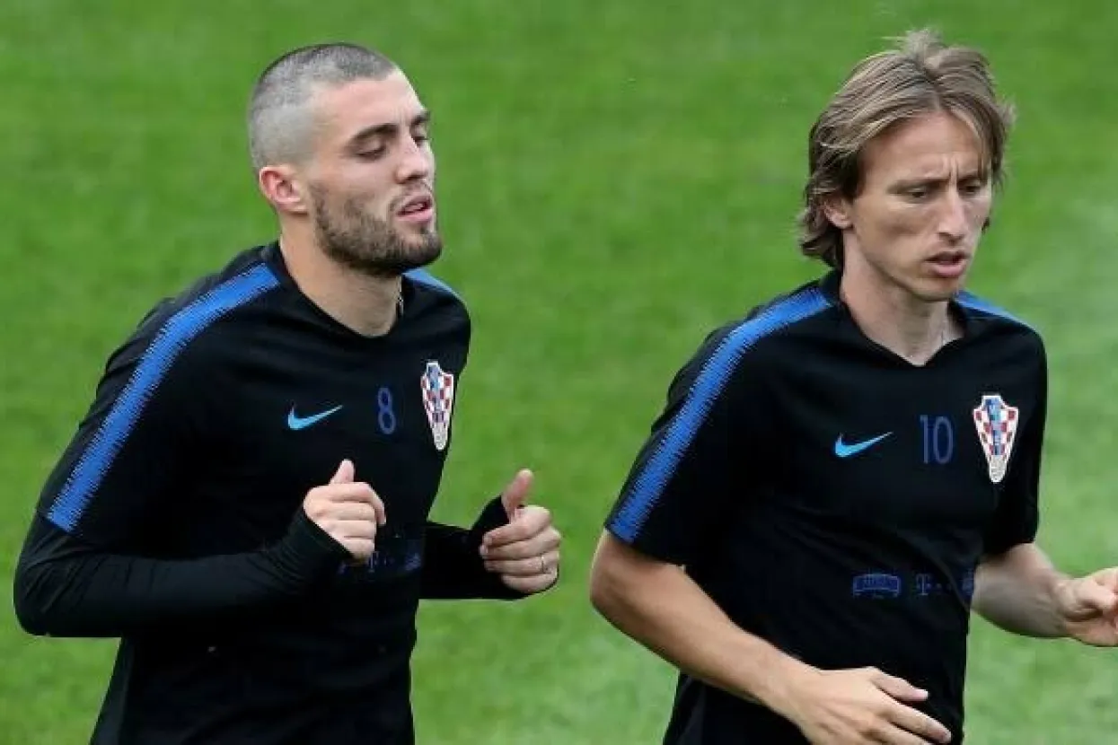 Mateo Kovačić i Luka Modrić