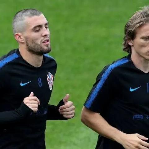 Mateo Kovačić i Luka Modrić