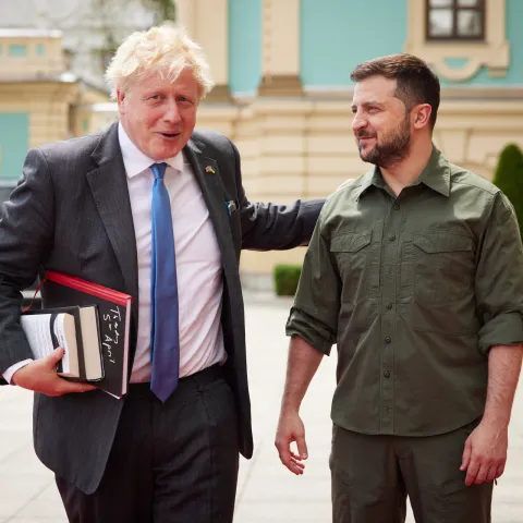 Boris Johnson i Volodimir Zelenski