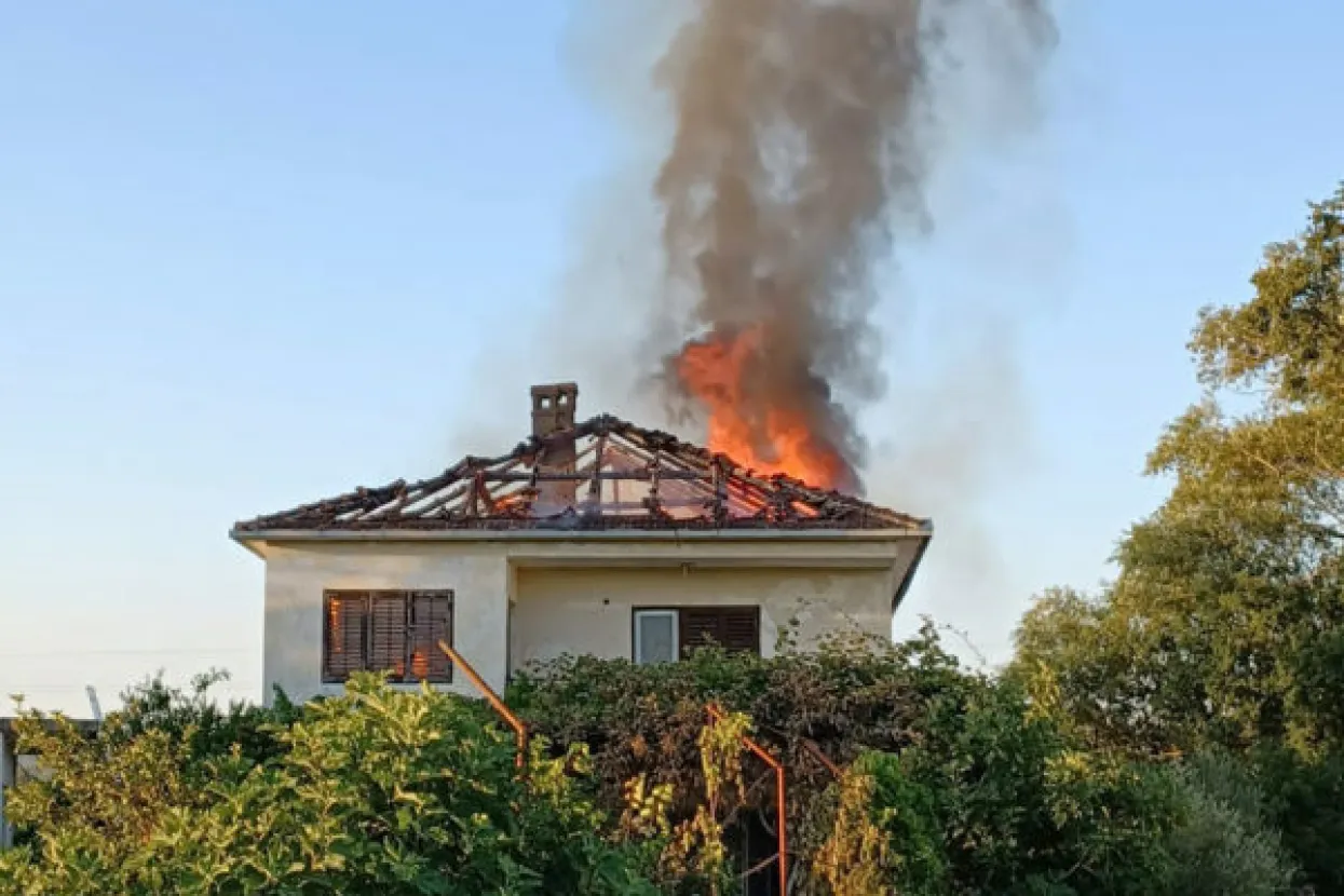 Izgorjela kuća kod Ljubuškog