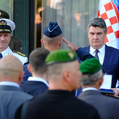 Predsjednik republike i vrhovni zapovjednik Oruzanih snaga Republike Hrvatske Zoran Milanović