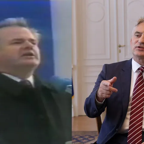 Slobodan Milošević i Željko Komšić