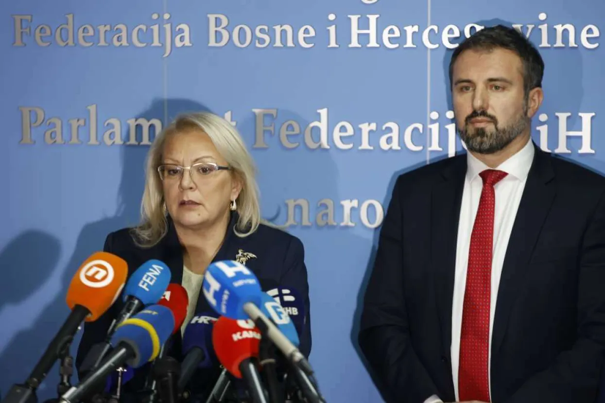 Lidija Bradara (Hrvatska demokratska zajednica BiH) i Igor Stojanović (Socijaldemokratska partija BiH)