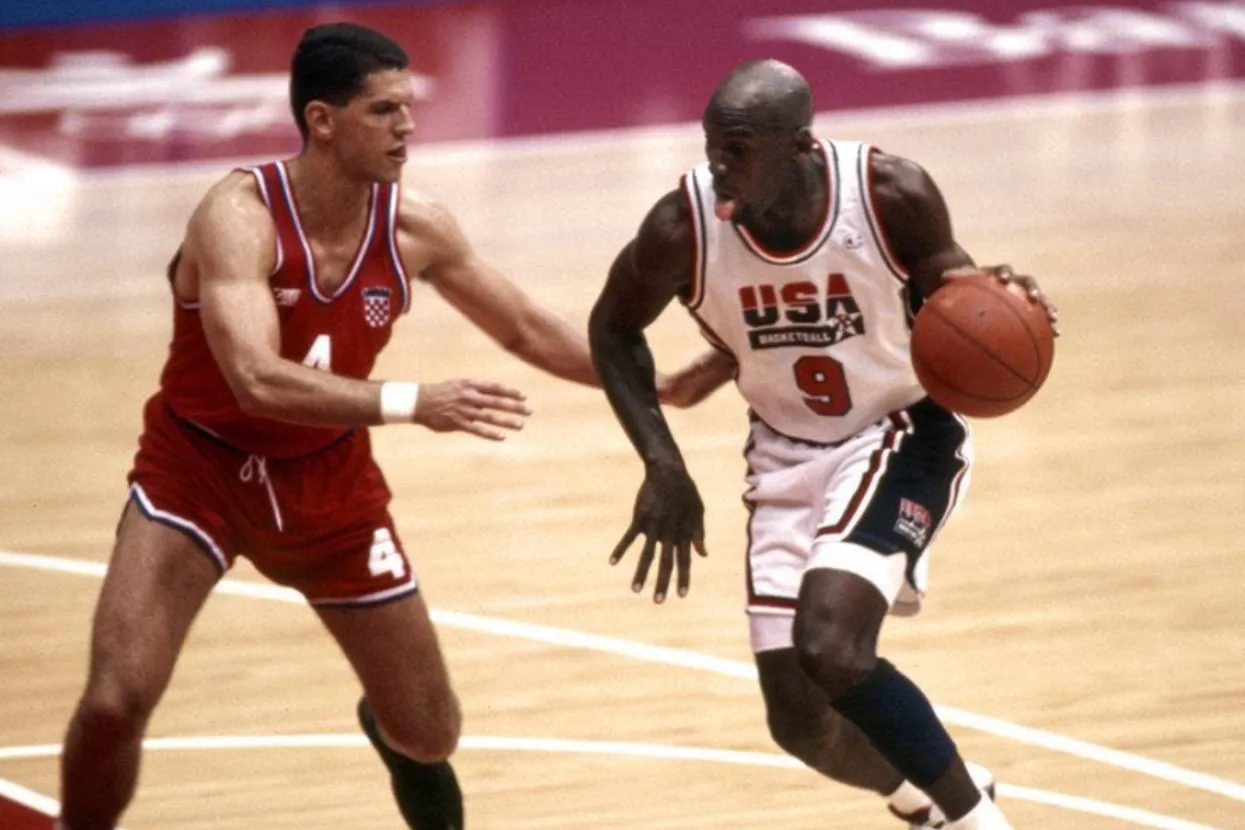 Dražen Petrović i Michael Jordan