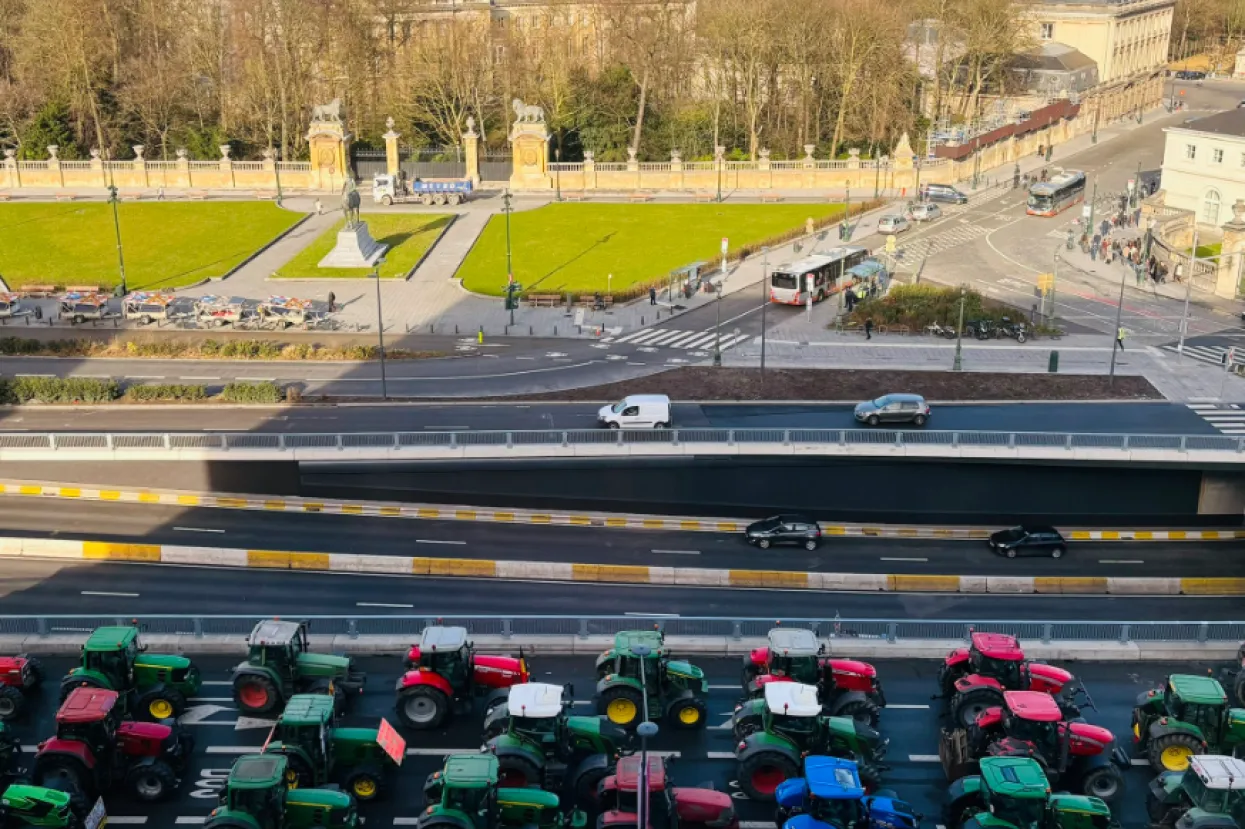 Prosvjed poljoprivrednika u Bruxellesu