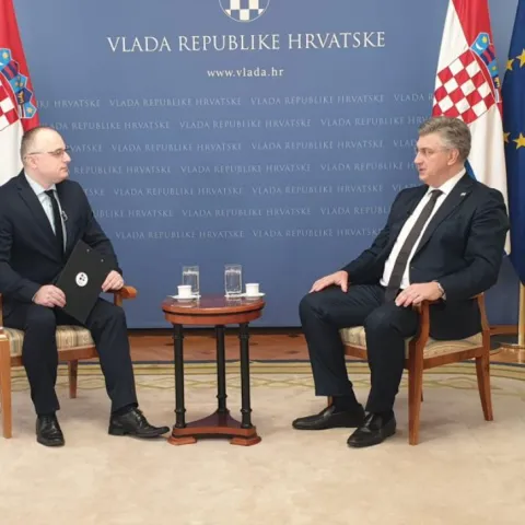 Damir Bliznac i Andrej Plenković