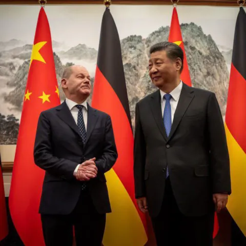 Olaf Scholz i Xi Jinping