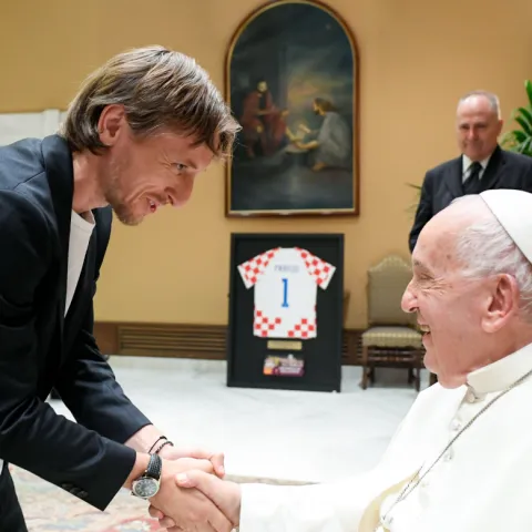 Luka Modrić i papa Franjo