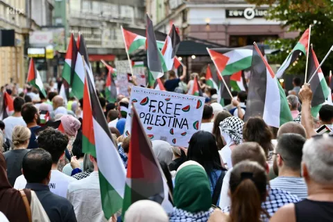 Masovni prosvjedi podrške Palestincima u Sarajevu