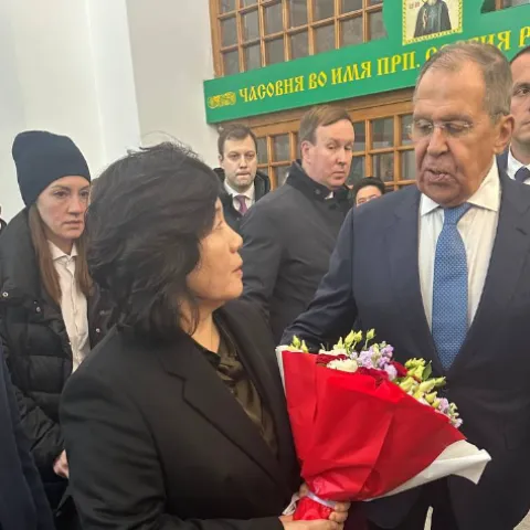 Choi Song Hui i Sergej Lavrov