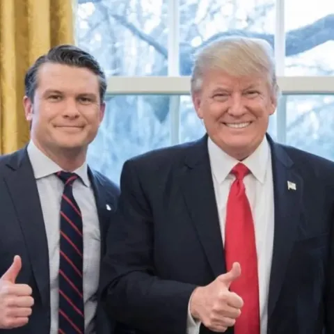 Pete Hegseth i Donald Trump