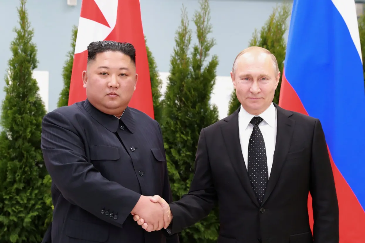 Kim Jong-un i Vladimir Putin