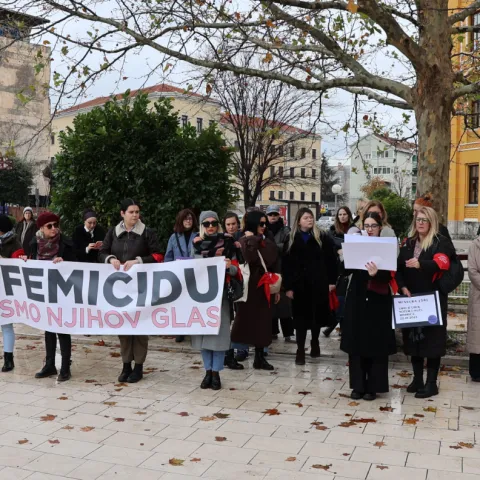 Prosvjed protiv nasilja nad ženama u Mostaru