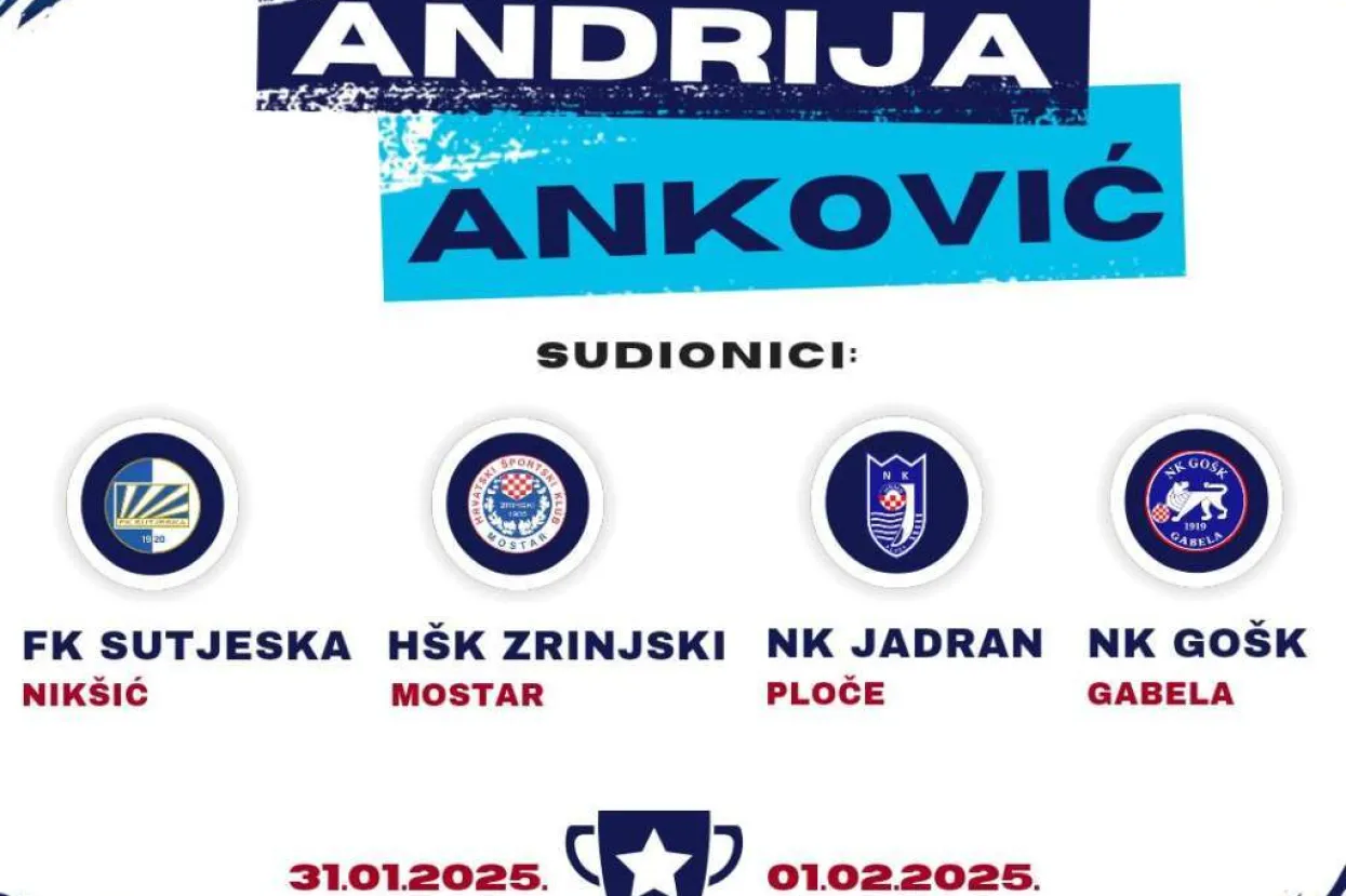 Poznati sudionici Memorijalnog turnira Andrije Ankovića 