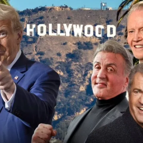 Donald Trump, Jon Voight, Mel Gibson i Sylvester Stallone