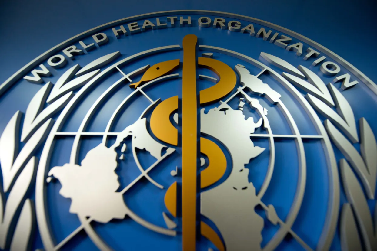 A World Health Organisation (WHO) logo is displayed at their office in Beijing on April 19, 2013. China has confirmed a total of 82 human cases of H7N9 avian influenza since announcing about two weeks ago that it had found the strain in people for the first time. AFP PHOTO/Ed Jones (Photo by Ed JONES/AFP)    (Photo credit should read ED JONES/AFP/Getty Images)