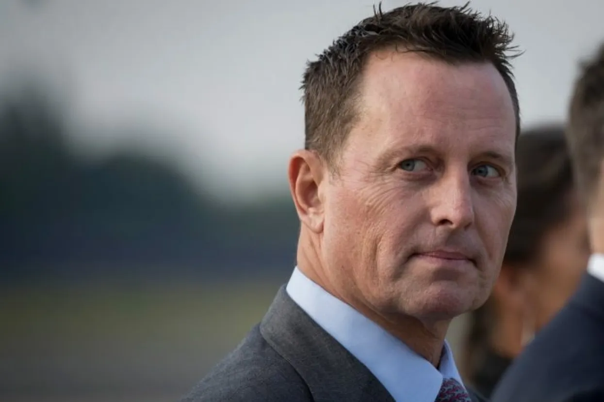 US ambassador to Germany Richard Grenell awaits the arrival of US Secretary of State Mike Pompeo (not in frame) at Tegel airport in Berlin on May 31, 2019. - The US top diplomat is on a European tour that will take him to Germany, Switzerland, The Netherlands and Britain. (Photo by Odd ANDERSEN/AFP)    (Photo credit should read ODD ANDERSEN/AFP/Getty Images)