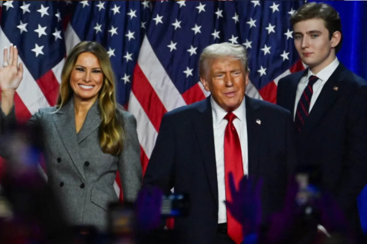 Melania, Donald i Barron Trump